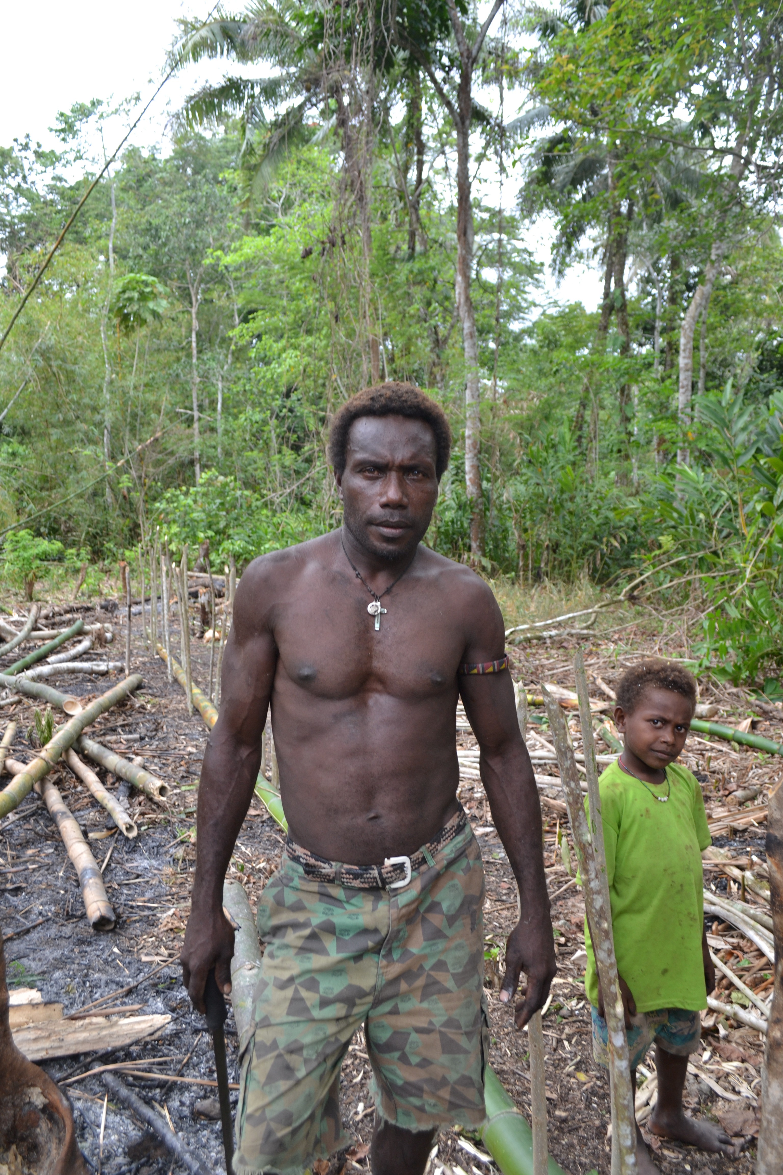 Villager Henry Tabu hopes that improvements touted by Nautilus will help him and his family. (Credit: Mike Casey) 