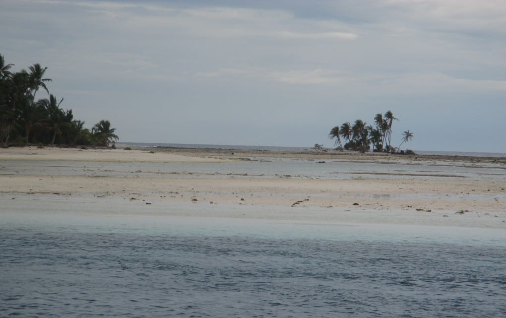 A section of the atoll’s coastline (Credit: Mike Sama)